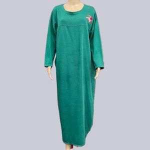 Vintage 90’s Sleep Solutions Long Teddy Bear Sleep Sweatshirt Size Large